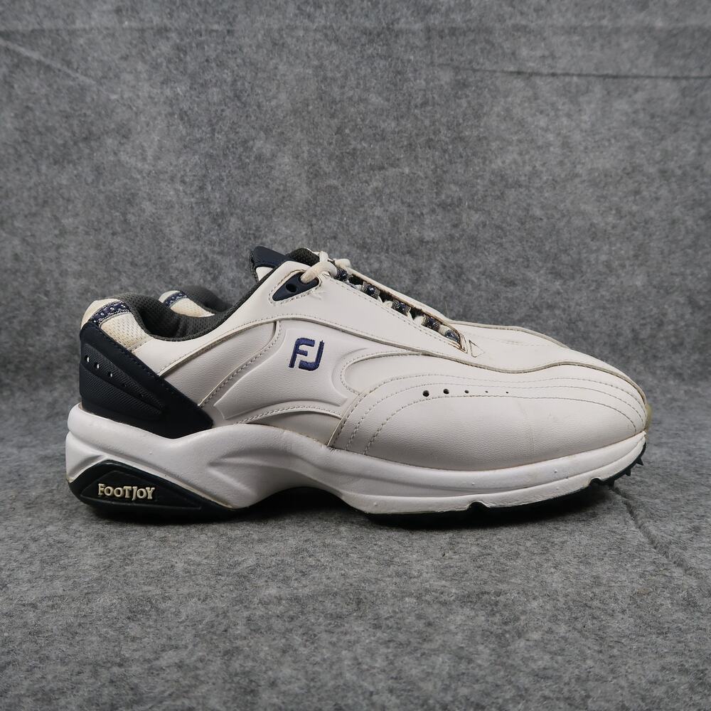 FootJoy Shoes Mens 9.5 Golf Sneaker White Lace Up Athletic Sport Spike Casual